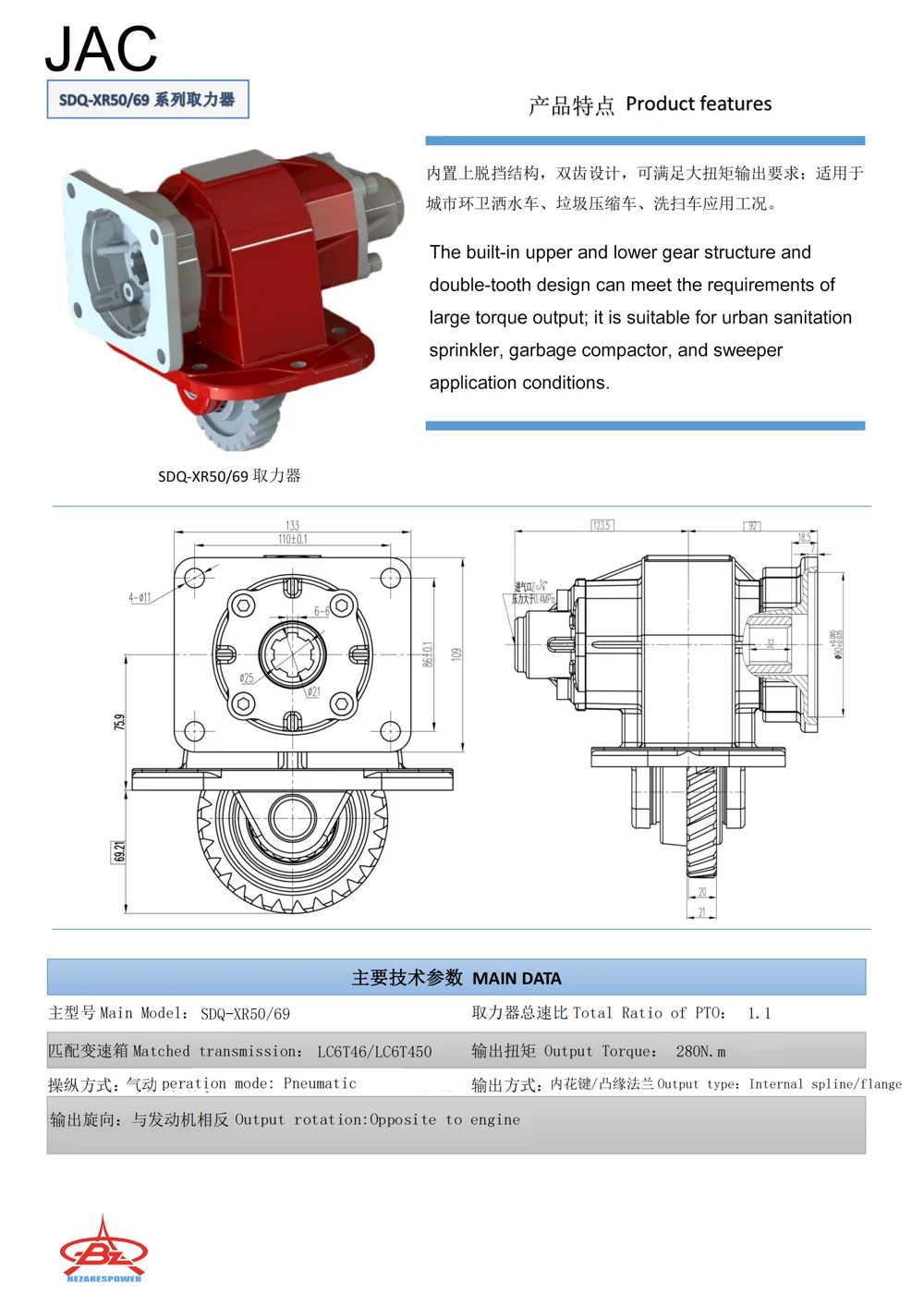 SDQ-XR50/69 — 技术资料 1